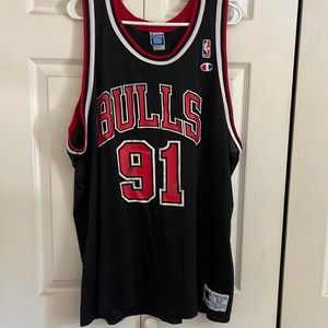 Vintage Champion Bulls Rodman Basketball jersey